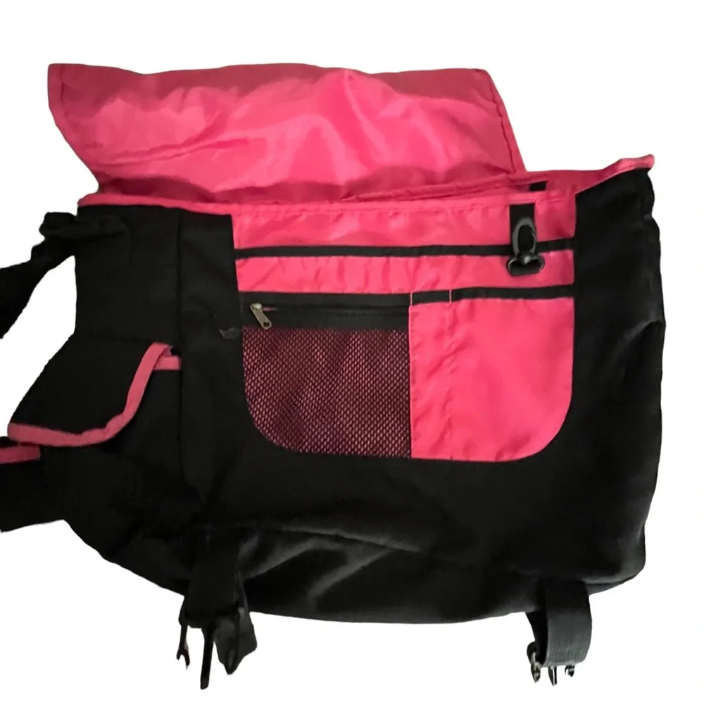 Jansport pink & black commuter bag adjustable strap shoulder pad like new padded